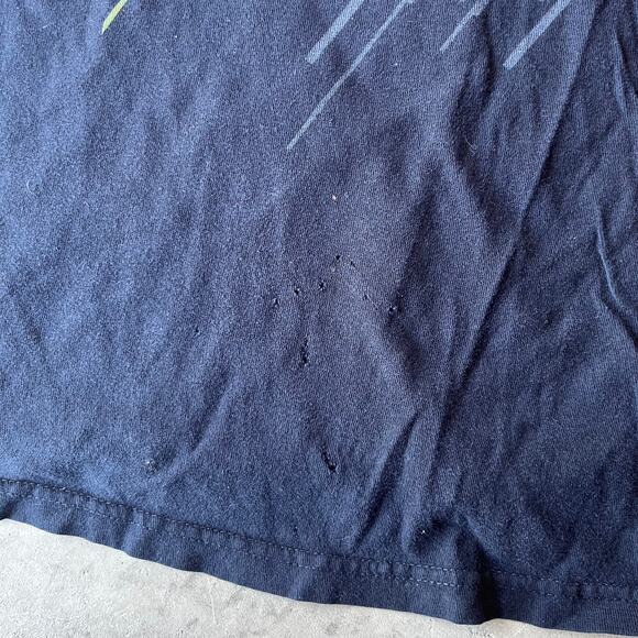 VINTAGE FOX RACING SHIRT Y2K 00S LOGO BLACK TEE FADED MENS LARGE SKATE SNOWBOARD - Picture 3 of 6